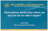 What evidence should policy makers use and how can we make ... · click through Variations in home page layout. Impact evaluation takes one hour Mergers and Acquistions 80% of M&A