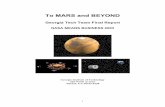 To MARS and BEYOND - Texas Space Grant · 2003-07-14 · Shuttle, Voyager and Mars exploration programs, as well as to Star Wars and Battlestar Galactica. As children, many dreamed
