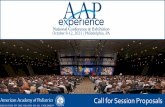 October 8-12, 2021 | Philadelphia, PA...2022 AAP National Conference & Exhibition Anaheim, Anaheim Convention Center October 7-11, 2022 2023 AAP National Conference & Exhibition Washington