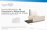 Installation & Owners Manual HERCULES II 750...Hercules II 750 Vertical Platform Lift Manual 66-378-6648 3 // 32 P/N 630-00046 RevD 111518 Using the Manual This manual will provide