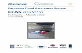 European Flood Awareness System EFAS Bulletin · 2020-05-12 · EUROPEAN FLOOD AWARENESS SYSTEM: Bimonthly Bulletin – Issue 2020(2) 2 NEWS EFAS annual meeting 2020 - New location