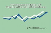 Fundamentals of Agricultural Statistics - Scientific Publishers · Statistics and K. Ramamoorthy, Professor of Seed Science and Technology and presently Dean, Agricultural College