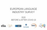 EUROPEAN LANGUAGE INDUSTRY SURVEY 2020 · 2020-06-10 · European Language Industry Survey • Annual survey of the European language industry, initiated in 2013 by EUATC and co-organised
