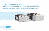 GE - CK contactor with electronic module · CK contactor series with electronic module is the perfect fit for OEM's working on Renewals (Wind, Solar, ATS, UPS), HVAC, Marine, Medium