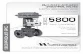 SIZES: 1/2 TO 4 INCHES 5800 PRODUCT SPEC - Warren Controls · Available with Warren Class IV+ leakage rating for less leakage than ANSI Class IV (See Allowable Seat Leakage Class