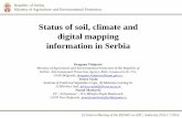 Status of soil, climate and digital mapping information in Serbiaseerural.org/wp-content/uploads/2016/07/Serbia-report.pdf · 2016-07-04 · information in Serbia Dragana Vidojević