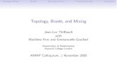 Topology, Braids, and Mixingjeanluc/talks/imperial_ammp-colloq2005.pdf · Topological Mixers Braids Stretching of Lines The Kenwood Chef Conclusions References T{G{F, \The Size of