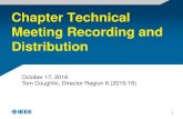 Chapter Technical Meeting Recording and Distribution SoutheastCon... · 2017-04-01 · Chapter Technical Meeting Recording and Distribution October 17, 2016 Tom Coughlin, Director