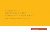 BUILDING COMMUNITY BY SERVING COMMUNITY€¦ · Links mission, assessment, program review, planning and budgeting. From Banta, T.W. & Palomba, C.A. (2015) Assessment essentials (2nd