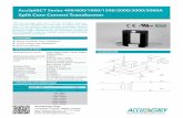 Split Core Current Transformer - Accuenergy...Split Core Current Transformer The Accuenergy spli t core CTs are comp act and low-cost current transformers with high accuracy. The Split