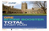 GRE SCORE BOOSTER TOTAL · Practice 3-Blank questions, including those from the GRE Oﬃcial Guide 45 Mins VERBAL: S-Pairs Training Tactics and training for S-Pair questions 45 Mins