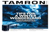 TIPS FOR A WINTER WONDERLAND - tamron-usa.comA WINTER WONDERLAND Tamron with pro photographer Ian Plant in a glacial ice cave at Vatnajökull National Park, Iceland. Cover image by
