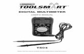 DIGITAL MULTIMETERpdf.lowes.com/operatingguides/681035017722_oper.pdf · 2018-08-22 · ToolSmart™ Digital Multimeter (DMM). Please read this user’s manual carefully and thoroughly