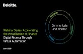 Webinar Series: Accelerating the Virtualisation of …...Webinar Series: Accelerating the Virtualisation of Finance 13 2 2 2 Delivering Finance Operations Remotely: Practical Tips