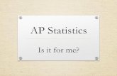AP Statistics - Alvin Independent School District · 2015-11-10 · How is an AP Exam Graded? •All students in the country are ranked according to their exam scores, then assigned