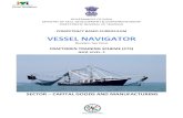 COMPETENCY BASED CURRICULUM VESSEL NAVIGATOR Vessel... · Vessel Navigator natural equilibrium and free surface effect and correction, various types of ropes (vegetable, synthetic