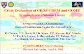 Cross-Evaluation of GEOS-CHEM and GOME …xliu/presentations/xliu...14 Summary The overall structures in Tropospheric Column Ozone (TCO) are similar: wave-1 pattern in the tropics