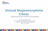 Virtual Buprenorphine Clinic · 2020-05-13 · Virtual Buprenorphine Clinic Response to the COVID-19 Pandemic Andrew Segoshi, MS4 NYC Health+Hospitals, Bellevue Hospitals, NYU Grossman