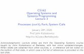 CS162 Operating Systems and Systems Programming Lecture 3 ...sharif.edu/~kharrazi/courses/40424-982/lect3-424-982.pdf · – Process requests a system service, e.g., exit – Like