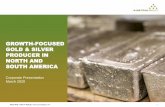 GROWTH-FOCUSED GOLD & SILVER PRODUCER IN NORTH AND …€¦ · ‒ 2 underground mines feeding a 1,500 tpd plant ‒ 2019: produced 67K GEO at US$899/GEO ‒ 2020 guidance: 55-60K