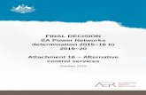 FINAL DECISION SA Power Networks determination 2015 16 to … - Final decision... · Our final decision approves two types of metering service charges: upfront capital charge (for