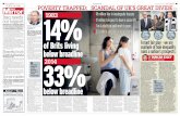 6 DAILY MIRROR mirror.co.uk DM1ST VOICE OF THE …POVERTY TRAPPED: SCANDAL OF UK S G REAT D IV IDE 14% below breadline of Brits living below breadline 1983 33%2014 BY JASON BEATTIE