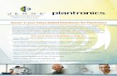 Jenne® is your Value Added Distributor for Plantronicsmarketing.jenne.com/.../Plantronics_VAD_Brochure.pdf · Voyager 8200 UC Bluetooth Headset CS500 Series Plantronics bestselling