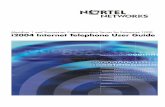 i2004 Internet Telephone User Guide · Press the Hold key to put an active call on hold. Press the Line (DN) key beside the flashing to return to the caller on hold. Press the Speaker
