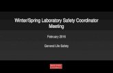 Winter/Spring Laboratory Safety Coordinator Meeting...Winter/Spring Laboratory Safety Coordinator Meeting February 2016 General Life Safety Boston University Slideshow Title Goes Here