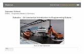EMIG Summer School - Robotics - Slideseitidaten.fh-pforzheim.de/daten/mitarbeiter/johannsen/... · 2019-05-20 · † Certified Roberta Teacher – Fraunhofer IAIS Initiative „Roberta
