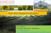 Anne Arundel Extension Hay and Silage Evaluation Te… · Hay and Silage Evaluation. Anne Arundel Extension. USNAD 1995. USNAD March 30th, 1992. Alfalfa Haylage. 36’X45’ 1000