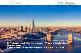 rd Annual European MicroCal User Meeting London, September ... · Presentation The third Annual European MicroCal Meeting, co-organized by Malvern Panalytical ... Five interactive
