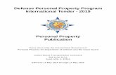 Personal Property Publication - Move IT_0.pdf · 2020-05-21 · Defense Personal Property P rogram . International Tender - 2019 . Personal Property . Publication . Rules Governing