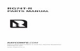 PARTS MANUAL - Amazon S3...RG74T-R Parts Manual 2 This manual is published by Rayco Manufacturing, Inc. for the benefit of the users of Rayco products. Rayco Manufacturing, Inc. has