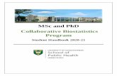 MSc and PhD Collaborative Biostatistics Program€¦ · Biostatistics Graduate Student Handbook | 2020-21 1. INTRODUCTION The purpose of this handbook is to provide you with basic