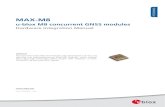 u-blox M8 concurrent GNSS modules · 2015-11-16 · MAX-M8 . u-blox M8 concurrent GNSS modules . Hardware Integration Manual . This document describes the features and specifications