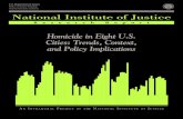 Office of Justice Programs O J D P B J S O G National ... · O G R A M B S J N I J O J D P B J S O V C National Institute of Justice Research Report Homicide in Eight U.S. Cities: