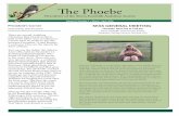 Newsletter of the Sierra Foothills Audubon Societysierrafoothillsaudubon.org/wp-content/uploads/2020/03/Phoebe-Feb … · birds was below average (14,476) for the third year in a
