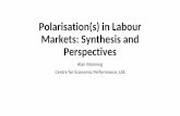 Polarisation(s) in Labour Markets: Synthesis and Perspectives · that any impact on labour reallocation will be very large – 20% of workers in UK are changing jobs every year •