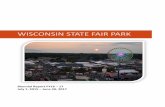 WISONSIN STATE FAIR PARK 190 SFP Biennial Report.pdf · Wristbands equaled 36% & tickets sales 64% of total ride sales, 1 point increase in ticket sales over wristbands – positive