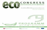 ecoinnovCONGRESS 2019 PROGRAMM 4s DinA4 290119 · 14:30 Pitch: NEW MATERIALS & INNOVATIVE PRODUCTS Natural fibre reinforced polymers in 3D printing Cord Grashorn, IST Ficotex, DE