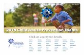 2019 Child Abuse Prevention Events - IN.gov · 2020-04-03 · Child Abuse Prevention Awareness Kids’ Fest Free family-friendly event in observance of Child Abuse Prevention Month.