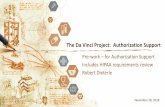 The Da Vinci Project: Authorization Support · 11/28/2018  · Current HIPAA / Anticipated Attachment Approach. Must be ASC X12N 278 (PA request) / 275 (attachment with CDA) May be