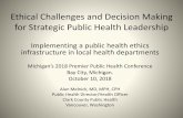 Ethical Challenges and Decision Making for Strategic ... Presentation_0.pdf · for Strategic Public Health Leadership Implementing a public health ethics infrastructure in local health