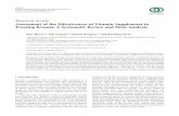 Assessment of the Effectiveness of Vitamin Supplement in ...downloads.hindawi.com/journals/ecam/2019/6956034.pdf · Sidbury 2008 Sanchez Armendariz 2017 Nistico 2017 Lara-corrales