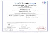 CERTIFICATE OF APPROVAL No CF 517 - FSi Limited Sealant... · This certificate is the property of Exova (UK) Limited trading as Warrington Certification Reg. Office: Exova (UK) Limited,