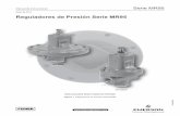 Enero de 2014 Reguladores de Presión Serie MR95cicsa-maxon.com.mx/media/Regulador-MR95H-30.pdf · 2020-02-04 · disponibles. Los tamaños de cuerpo disponibles son de 1/4 NPT y