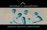AFFINITY QUARTET · 2019-11-09 · Affinity Quartet explores the rich diversity of string quartet repertoire to bring classical music to wider audiences. ... ensembles to make their