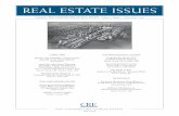 REAL ESTATE ISSUES - cre.org · REAL ESTATE ISSUES ii Winter 2006 – 2007 Published by THE COUNSELORS OF REAL ESTATEVolume 31, Number 3 Winter 2006 – 2007 v Editor’s Statement