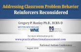 Addressing Classroom Problem Behavior Reinforcers Reconsidered. Presentation - Greg Hanl… · Hagopian (2007) Raffie Ike, Tina Bob Perry, Maxwell, Kelly Escape to rituals / stereotypy